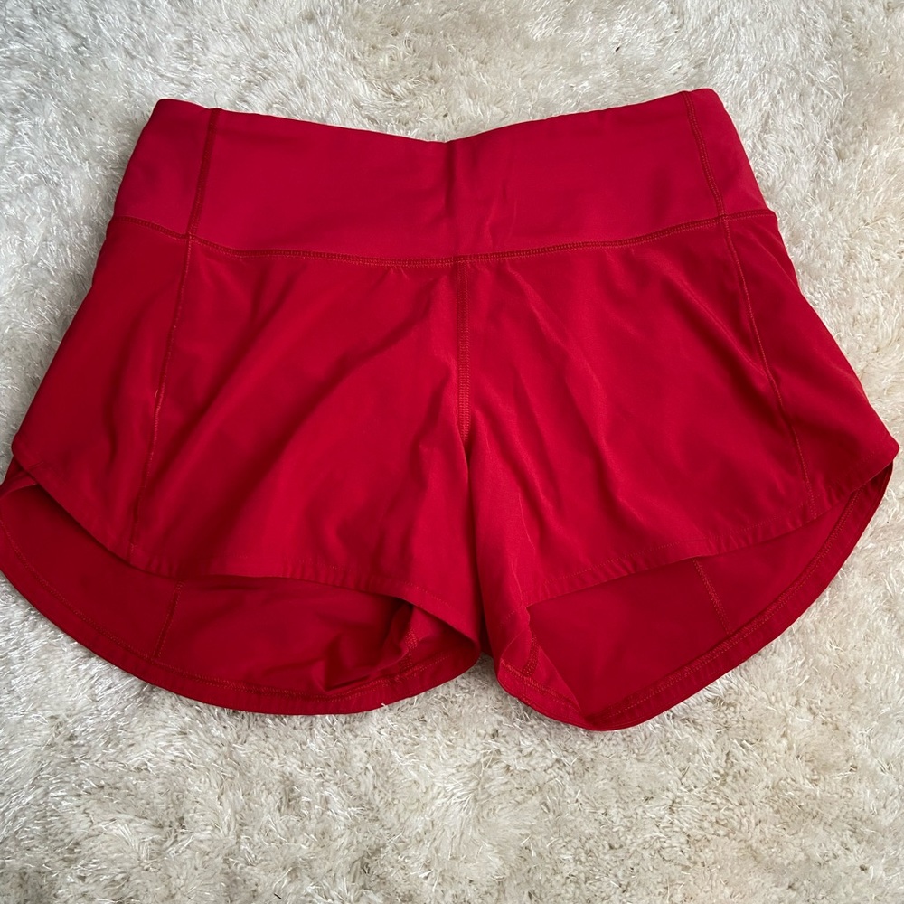 lululemon speed up mid-rise lined short 4”